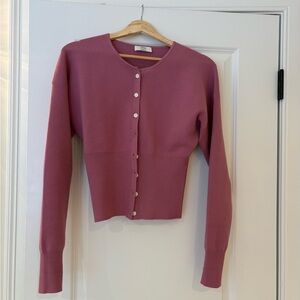 Aritzia Wilfred Mauve Knit Top